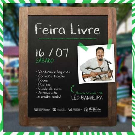 #SÁBADO É DIA DE FEIRA E MÚSICA AO VIVO COM O CANTOR LÉO BANDEIRA. 